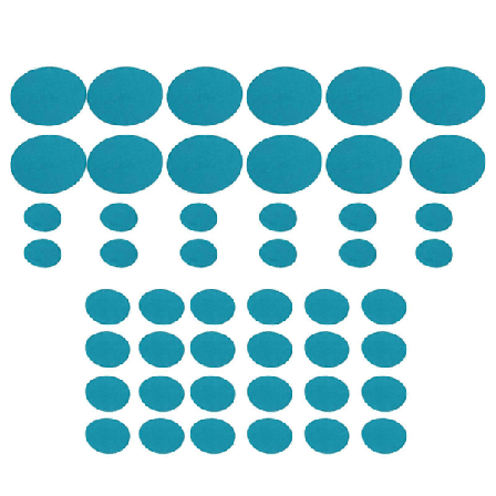 Miljøvenlige Filt Tallerkenopdelere 48 stk. - 3 Størrelser Bløde Tykke Vaskbare, Beskytter Porcelæn Glas Keramik, Foldbare Pandebeskyttere