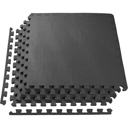 10 stk Eva Interlocking Bløde Skumgulvsmåtter Sports Træning Fitness Kælder Garage Værksted (60 X 60) Cm