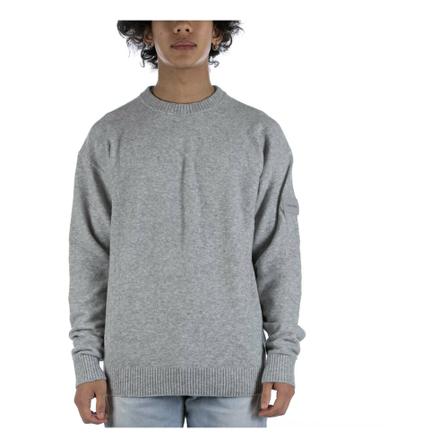 Calvin Klein, Round-neck Knitwear Grijs, Heren, Maat:XL,lycra