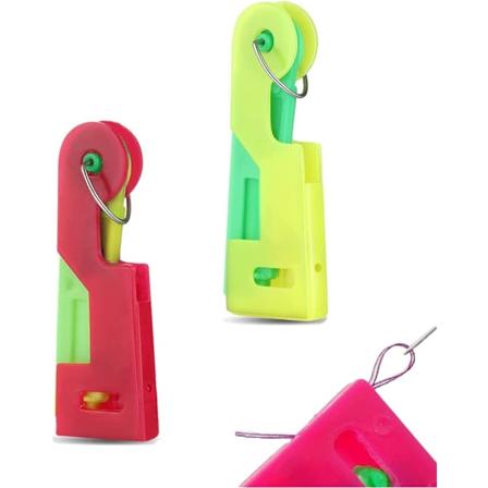 2 kappaletta neulansyöttäjää, muoviset käsinompeluneulat, DIY-pujotusväline, neulansyöttäjät käsinompeluun