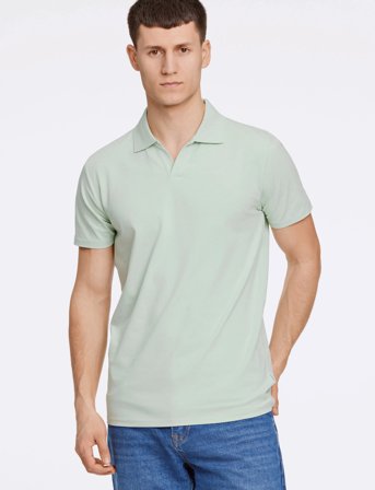 Lindbergh Stretch Polo Shirt S/S - Green - S