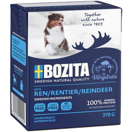 Bozita Hund - Naturals Reindeer Jelly 370 g - Hund - Hundefôr & hundemat - Våtfôr & våtmat - ZOO.no