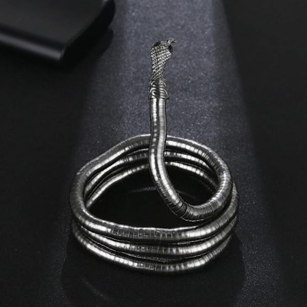 Snake Halsband Legering Halsband SVART