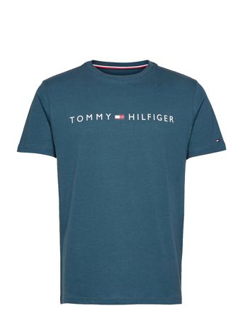 Cn Ss Tee Logo T-shirts Short-sleeved Sininen Tommy Hilfiger