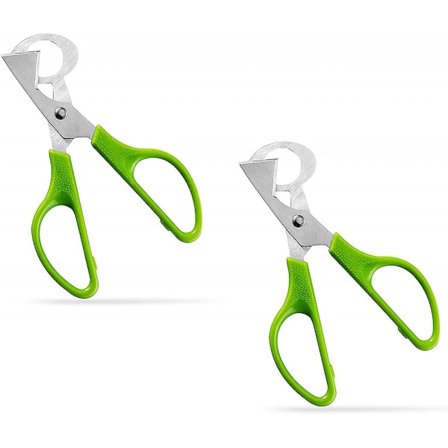 Vakteleggsaks, 2 stk rustfritt stål kjøkkenredskap eggeskallåpner vaktler