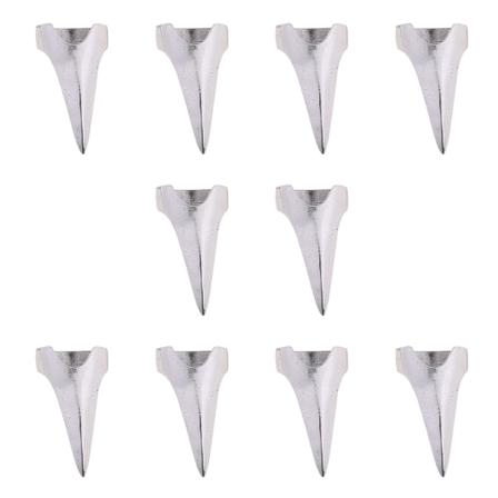10x Punk Rock Style Finger Nagel Klo Talon Spike Metall Finger Spets Ringar Gothic Paved Paw Fingernagel Klo Nail Art Dekor Silver