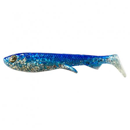 Wolfcreek Shad 11cm, 11g (4-pack) - Silver Blue Glitter (UV)
