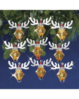 Kreativt kit Juletræspynt Nissens ren 9-pak - Solid Oak Inc.