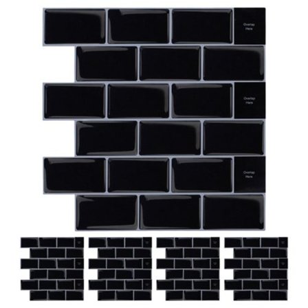 sorte selvklæbende tapeter til hjemmet, køkkenet, vandtæt og fugtbestandig