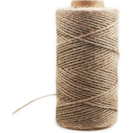 Dekorativ hamparep 2mm (200M dekorativ hamparep sisalrep tjocklek retro jute rep handgjord DIY tag rep belysning hamparep-