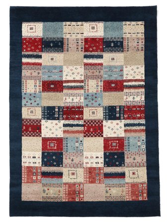 Liten Gabbeh Loribaft Matta 140X200 Ull