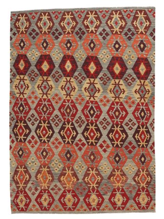 Kilim Afghan Old Style Rug Oriental Dark Red/Brown (Wool, Afghanistan)
