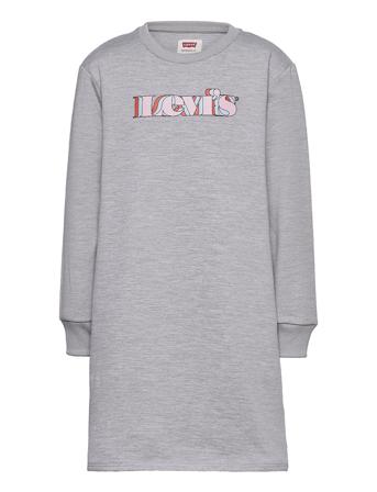 Lvg Ls Fleece Dress Dresses & Skirts Dresses Casual Dresses Long-sleeved Casual Dresses Grå Levi's