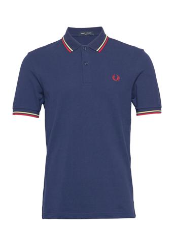Twin Tipped Fp Shirt Blue Fred Perry