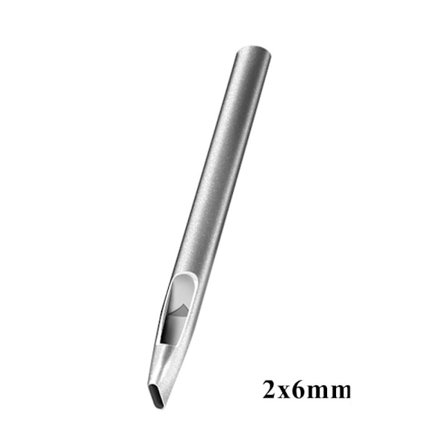 1 st Läderhålslag Oval Hålslag 2X6MM 2X6MM