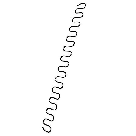 1 stk. 55 cm udskiftningssofastolefjedre, møbelfjedre med clips tilbehør (FMY)