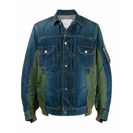 Sacai Light Jakke Blå, Herre, Størrelse: M
