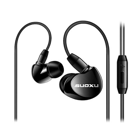 Sx538 Universaalit Heavy Bass Hifi In-ear -langalliset kuulokkeet urheilukuulokkeet mikrofonilla Jikaix