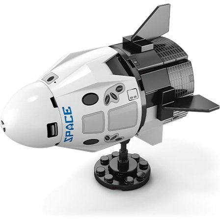 Falcon Heavy romskip byggesett romkapsel, rakettoppskyting, for å kombinere med startkurs, kompatibel med store merker (88 PCS)
