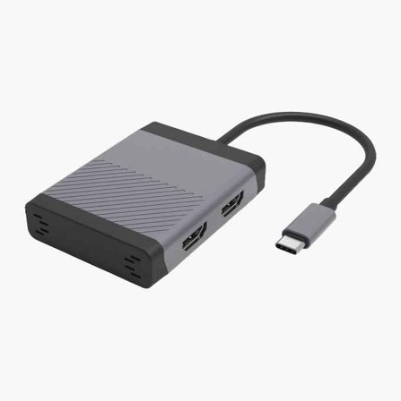Biltema - USB C-hub med to HDMI-porter