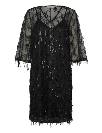 Fqglins-Dress Kort Klänning Black FREE/QUENT