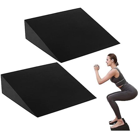 Hot Yoga Blok Skum Squat Kile Blok Lægstrækker Hældningsbræt Fodstræk Kile Blok Hjemme Yoga Fitness 15x6x5cm Voksen Unisex