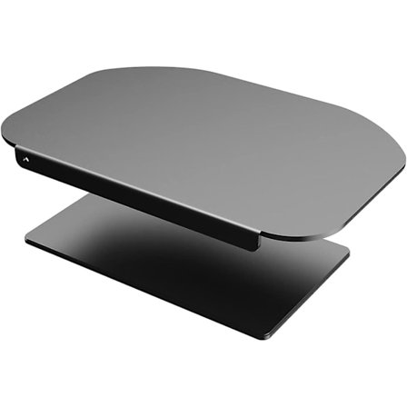 Förstärkningsplatta för bildskärmsfäste för tunna, glas- och andra ömtåliga bordsskivor, monteringsplatta i stål passar de flesta bildskärmsstativ C-