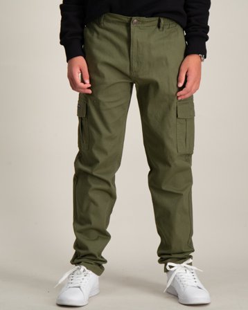 Tommy Hilfiger UTILITY STRAIGHT CARGO PANTS Grön Byxor Kille - Kids Brand Store