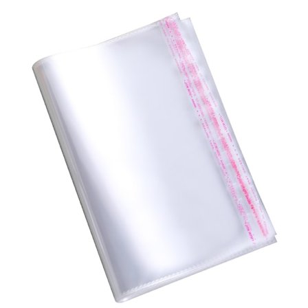 200 st - Självhäftande Produkt Påsar 9 x 17 cm - Genomskinlig