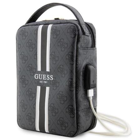 Guess Organizer Taske 4G Printed Stripes - Sort