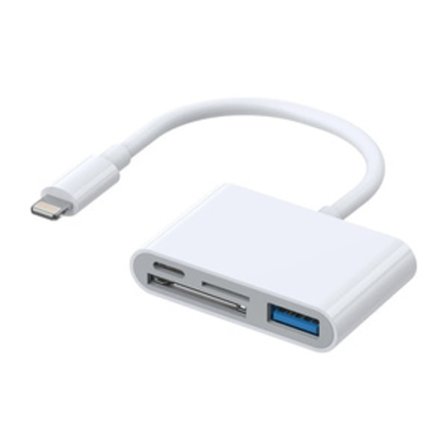 Lightning till USB OTG-adapter Joyroom S-H142 SD-kortläsare, microSD (vit)
