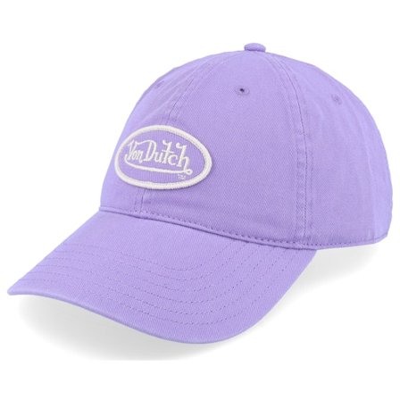 Von Dutch - Violett Unconstructed Cap - Oval Patch Purple Dad Cap @ Hatstore