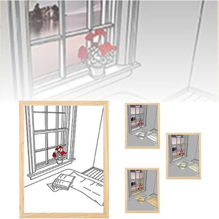 IC Belysning Maalaus Koriste LED Varjokuvakehyksen 3 Väriä USB Säädettävä Artlight Kehyksen Maalaus Valo Seinätaideteokset Makuuhuoneelle Olohuoneelle