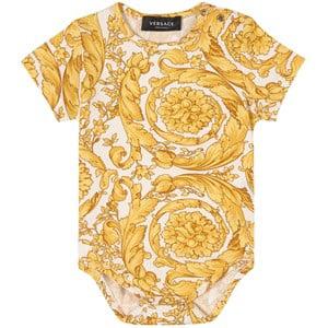 Kids - Versace White Baroque Baby Body 6-9 Months - All in ones - 6-9 months - White