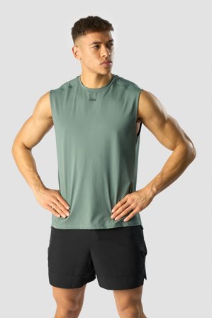 ICANIWILL - Charge Sleeveless T-shirt Men Sea Green - Herren - ICIW