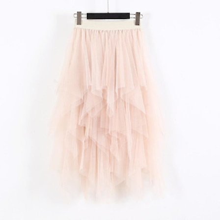 Slank Skjørt med Asymmetrisk Drapering og Høy Midje