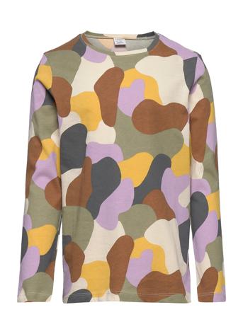 Top L S Basic Ao Print T-shirts Long-sleeved T-shirts Multi/mönstrad Lindex