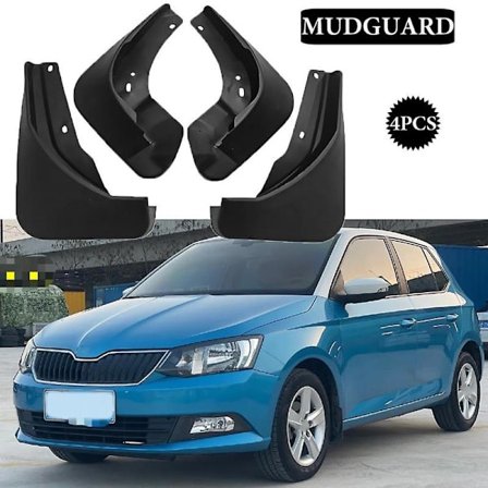 4x Ny oppgradering for Skoda Fabia 2015-2018 Sprutbeskyttere Skvettlapper Fender Skvettlapper Bilbeskyttelse Auto Styline