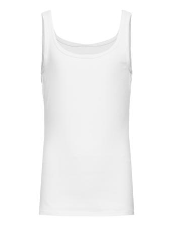 Top T-shirts Sleeveless Hvit Schiesser