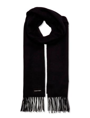Classic Wool Scarf 35X180 Accessories Scarves Lightweight Scarves Musta Calvin Klein