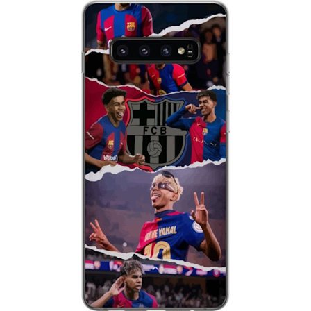 Kompatibelt Mobilskal till Samsung Samsung Galaxy S10 Yamal Fotboll Spelare Barcelona