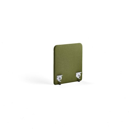 Tischteiler ZONE, inkl. weiße Beschläge, 600 x 650 x 36 mm, Stoff Hush, waldgrün