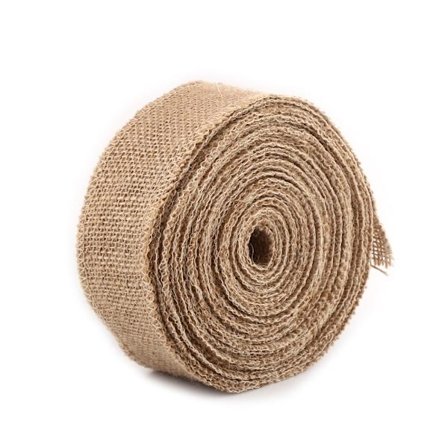 Naturlig Jute Säckväv Presentpapper Band Bordslöpare 10M 5CM