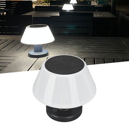 Solcellelampe til udendørs bord Professionel IPX4 Vandtæt Høj Lysstyrke 4 Niveauer Dæmpbar Solcellelampe til indendørs og udendørs