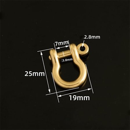 Karabinhage D Sløjfeklammer 7MMSTYLE 2 STYLE 2