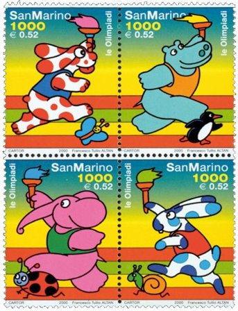 San Marino 2000 - Olympiske lege - Postfrisk sæt 4v
