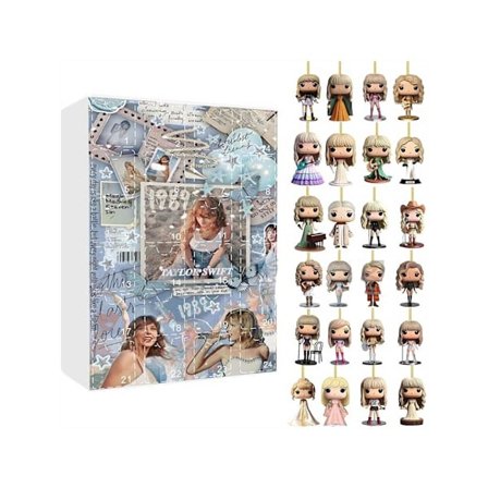 Julkalender med söta mini-personer ryggsäck dekoration hänge för Taylor-5