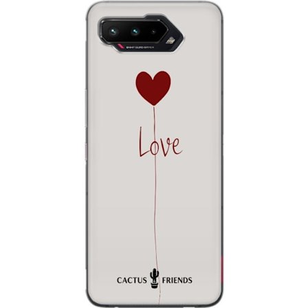 Kompatibelt Mobildeksel til Asus Asus ROG Phone 5 Cactus and Friends - Love Balloon Minimal