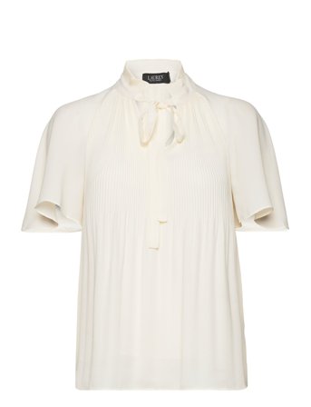 Lauren Ralph Lauren | Pleated Georgette Blouse | M