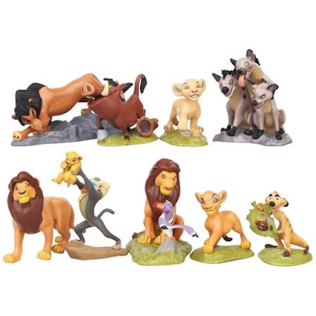 9 stk Modell Leksak Løvenes Konge Bursdagsgave Figur Prydnad Sett Seriefigur Holdbar[GL]